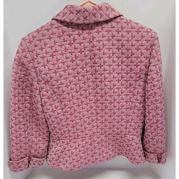 Liz Claiborne 90s‎ Vtg Women's Long Sleeve Pink Button Up Blazer Sz 8 - Picture 10 of 13